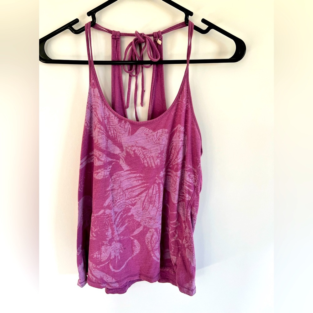 American Eagle floral tie-back tank top